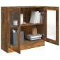 Mobile Vetrina Rovere Fumo 82,5x30,5x80 cm Legno Multistrato Mobile Vetrina Rovere Fumo 82,5x30,5x80 cm Legno Multistrato
