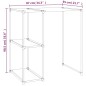 Rastrelliera per Lavatrice Crema 87x55x90,5 cm Ferro Rastrelliera per Lavatrice Crema 87x55x90,5 cm Ferro