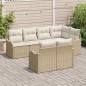 vidaXL Set di divani da giardino 7 pezzi di con cuscini beige in rattan sintetico vidaXL Set di divani da giardino 7 pezzi di con cuscini beige in rattan sintetico