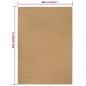 vidaXL Tappeto Rettangolare Naturale 180x250 cm in Juta vidaXL Tappeto Rettangolare Naturale 180x250 cm in Juta