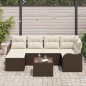vidaXL Set Divano da Giardino 6 Pezzi con Cuscini Grigi in Rattan Sintetico vidaXL Set Divano da Giardino 6 Pezzi con Cuscini Grigi in Rattan Sintetico