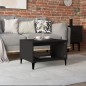 Tavolino da Salotto Nero 60x50x40 cm in Legno Multistrato Tavolino da Salotto Nero 60x50x40 cm in Legno Multistrato