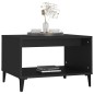Tavolino da Salotto Nero 60x50x40 cm in Legno Multistrato Tavolino da Salotto Nero 60x50x40 cm in Legno Multistrato