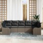 vidaXL Set di Divani da Giardino a 7 Pezzi con Cuscini Grigi in Rattan Sintetico vidaXL Set di Divani da Giardino a 7 Pezzi con Cuscini Grigi in Rattan Sintetico
