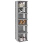 Scarpiere 2 pz Grigio Sonoma 27,5x27x102cm in Legno Multistrato Scarpiere 2 pz Grigio Sonoma 27,5x27x102cm in Legno Multistrato