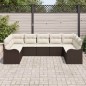 vidaXL Set di divani da giardino , 9 pezzi, con cuscini in rattan polimerico marrone vidaXL Set di divani da giardino , 9 pezzi, con cuscini in rattan polimerico marrone