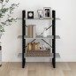Libreria Grigio Sonoma 80x30x105 cm in Legno Multistrato