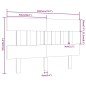 vidaXL Testiera per Letto 183,5x3x81 cm in Legno Massello di Pino