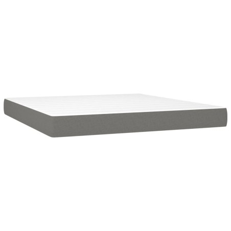 Materasso a Molle Insacchettate Grigio Scuro 180x200x20 cm