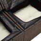 vidaXL Set Divano da Giardino con Cuscini 5 Pezzi in Rattan Polietilene Marrone