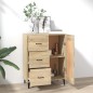 Credenza Rovere Sonoma 69,5x34x90 cm in Legno Multistrato Credenza Rovere Sonoma 69,5x34x90 cm in Legno Multistrato