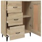 Credenza Rovere Sonoma 69,5x34x90 cm in Legno Multistrato Credenza Rovere Sonoma 69,5x34x90 cm in Legno Multistrato