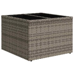 vidaXL Set di Divano da Giardino 7 Pezzi con Cuscini Grigi in Rattan Sintetico