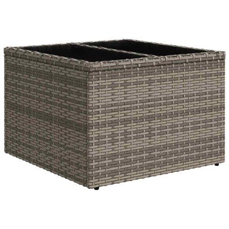 vidaXL Set di Divano da Giardino 7 Pezzi con Cuscini Grigi in Rattan Sintetico