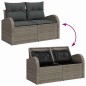 vidaXL Set di Divano da Giardino 7 Pezzi con Cuscini Grigi in Rattan Sintetico vidaXL Set di Divano da Giardino 7 Pezzi con Cuscini Grigi in Rattan Sintetico