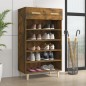 Scarpiera Rovere Fumo 60x35x105 cm in Legno Multistrato Scarpiera Rovere Fumo 60x35x105 cm in Legno Multistrato