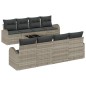 vidaXL Set di divani da giardino da 9 pezzi con cuscini grigio chiaro vidaXL Set di divani da giardino da 9 pezzi con cuscini grigio chiaro