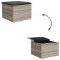 vidaXL Set divani da giardino 4 pezzi con cuscini grigio chiaro in rattan sintetico vidaXL Set divani da giardino 4 pezzi con cuscini grigio chiaro in rattan sintetico