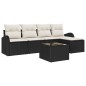 Set da giardino vidaXL 5 pezzi con cuscini rattan polyrattan marrone Set da giardino vidaXL 5 pezzi con cuscini rattan polyrattan marrone