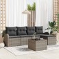 vidaXL Set di divani da giardino 5 pezzi con cuscini in rattan sintetico nero vidaXL Set di divani da giardino 5 pezzi con cuscini in rattan sintetico nero