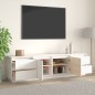 Mobile Porta TV Bianco 176x37x47,5 cm in Legno Massello di Pino Mobile Porta TV Bianco 176x37x47,5 cm in Legno Massello di Pino