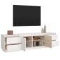 Mobile Porta TV Bianco 176x37x47,5 cm in Legno Massello di Pino Mobile Porta TV Bianco 176x37x47,5 cm in Legno Massello di Pino
