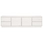 Mobile Porta TV Bianco 176x37x47,5 cm in Legno Massello di Pino Mobile Porta TV Bianco 176x37x47,5 cm in Legno Massello di Pino