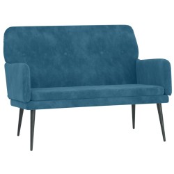 Panca Blu 108x79x79 cm in Velluto