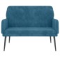 Panca Blu 108x79x79 cm in Velluto Panca Blu 108x79x79 cm in Velluto