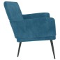 Panca Blu 108x79x79 cm in Velluto Panca Blu 108x79x79 cm in Velluto