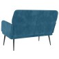 Panca Blu 108x79x79 cm in Velluto Panca Blu 108x79x79 cm in Velluto