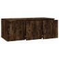 Mobile Porta TV Rovere Fumo 80x34x30 cm in Legno Multistrato Mobile Porta TV Rovere Fumo 80x34x30 cm in Legno Multistrato