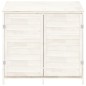 vidaXL Capanno da Giardino Bianco 102x52x112cm Legno Massello di Abete vidaXL Capanno da Giardino Bianco 102x52x112cm Legno Massello di Abete