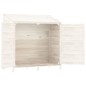 vidaXL Capanno da Giardino Bianco 102x52x112cm Legno Massello di Abete vidaXL Capanno da Giardino Bianco 102x52x112cm Legno Massello di Abete