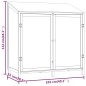 vidaXL Capanno da Giardino Bianco 102x52x112cm Legno Massello di Abete vidaXL Capanno da Giardino Bianco 102x52x112cm Legno Massello di Abete