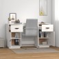 Scrivania con Armadietti Bianco 135x50x75cm Legno Massello Pino Scrivania con Armadietti Bianco 135x50x75cm Legno Massello Pino