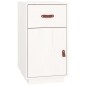 Scrivania con Armadietti Bianco 135x50x75cm Legno Massello Pino Scrivania con Armadietti Bianco 135x50x75cm Legno Massello Pino