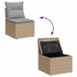 vidaXL Set di Divani da Giardino da 11 Pezzi con Cuscini in Rattan PVC Nero vidaXL Set di Divani da Giardino da 11 Pezzi con Cuscini in Rattan PVC Nero
