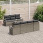 vidaXL Set Divano da Giardino 8 Pezzi con Cuscini Grigi in Rattan Sintetico vidaXL Set Divano da Giardino 8 Pezzi con Cuscini Grigi in Rattan Sintetico