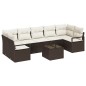 vidaXL Set da Giardino 8 Pezzi con Cuscini Marrone in Rattan Sintetico vidaXL Set da Giardino 8 Pezzi con Cuscini Marrone in Rattan Sintetico