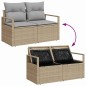 vidaXL Set da giardino di 8 pezzi con cuscini beige in polirattan vidaXL Set da giardino di 8 pezzi con cuscini beige in polirattan