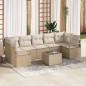 vidaXL Set da giardino di 8 pezzi con cuscini beige in polirattan vidaXL Set da giardino di 8 pezzi con cuscini beige in polirattan