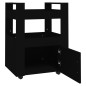 Carrello da Cucina Nero 60x45x80 cm in Legno Multistrato Carrello da Cucina Nero 60x45x80 cm in Legno Multistrato