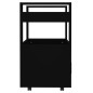 Carrello da Cucina Nero 60x45x80 cm in Legno Multistrato Carrello da Cucina Nero 60x45x80 cm in Legno Multistrato