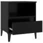 Comodini 2 pz Nero 40x35x50 cm