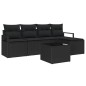 vidaXL Set di divano da giardino 6 pezzi con cuscini in rattan sintetico beige vidaXL Set di divano da giardino 6 pezzi con cuscini in rattan sintetico beige