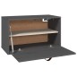 Pensile Grigio 60x30x35 cm in Legno Massello di Pino Pensile Grigio 60x30x35 cm in Legno Massello di Pino