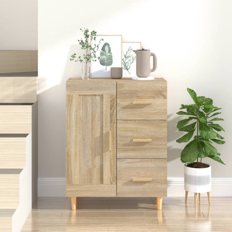 Credenza Rovere Sonoma 69,5x34x90 cm in Legno Multistrato Credenza Rovere Sonoma 69,5x34x90 cm in Legno Multistrato