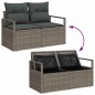 vidaXL Set di divani da giardino 8 pezzi con cuscini grigi in polirattan vidaXL Set di divani da giardino 8 pezzi con cuscini grigi in polirattan