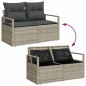 vidaXL Set di Divani da Giardino 8 Pezzi con Cuscini Grigio Chiaro in Rattan Sintetico vidaXL Set di Divani da Giardino 8 Pezzi con Cuscini Grigio Chiaro in Rattan Sintetico